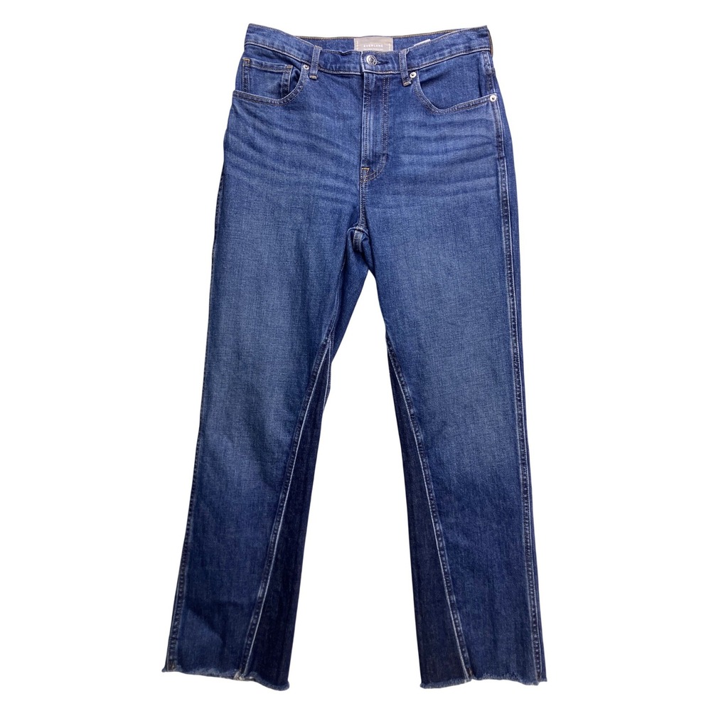 Everlane The Cheeky Bootcut Jean Women 28 Blue Excellent High‎ Rise Raw Hem